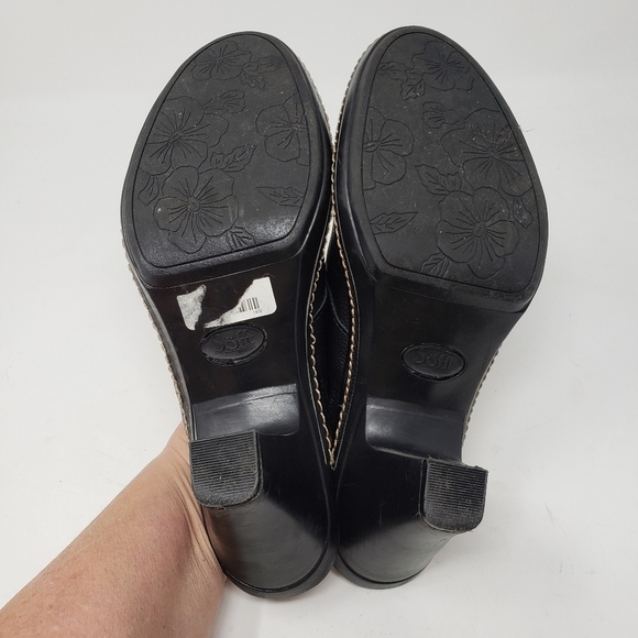 SOFFT Black Leather Mules Slip On Clogs Shoes 8.5 - Picture 7 of 9